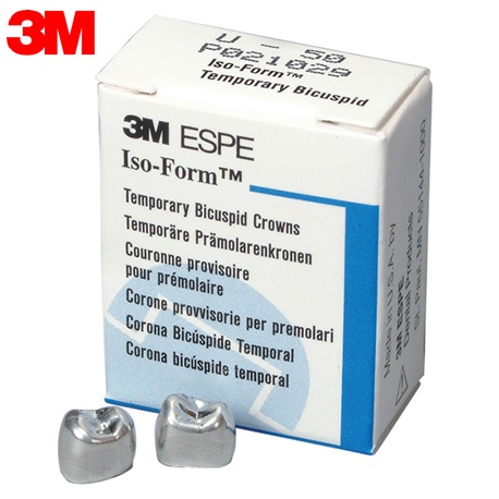 3M Iso-Form Temporary Bicuspid Replacement Crowns-Upper, U-53 5/Pack
